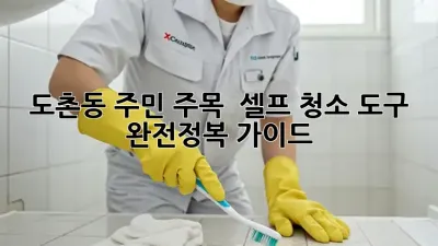 도촌동 주민 주목! ✨ 셀프 청소 도구 완전정복 가이드